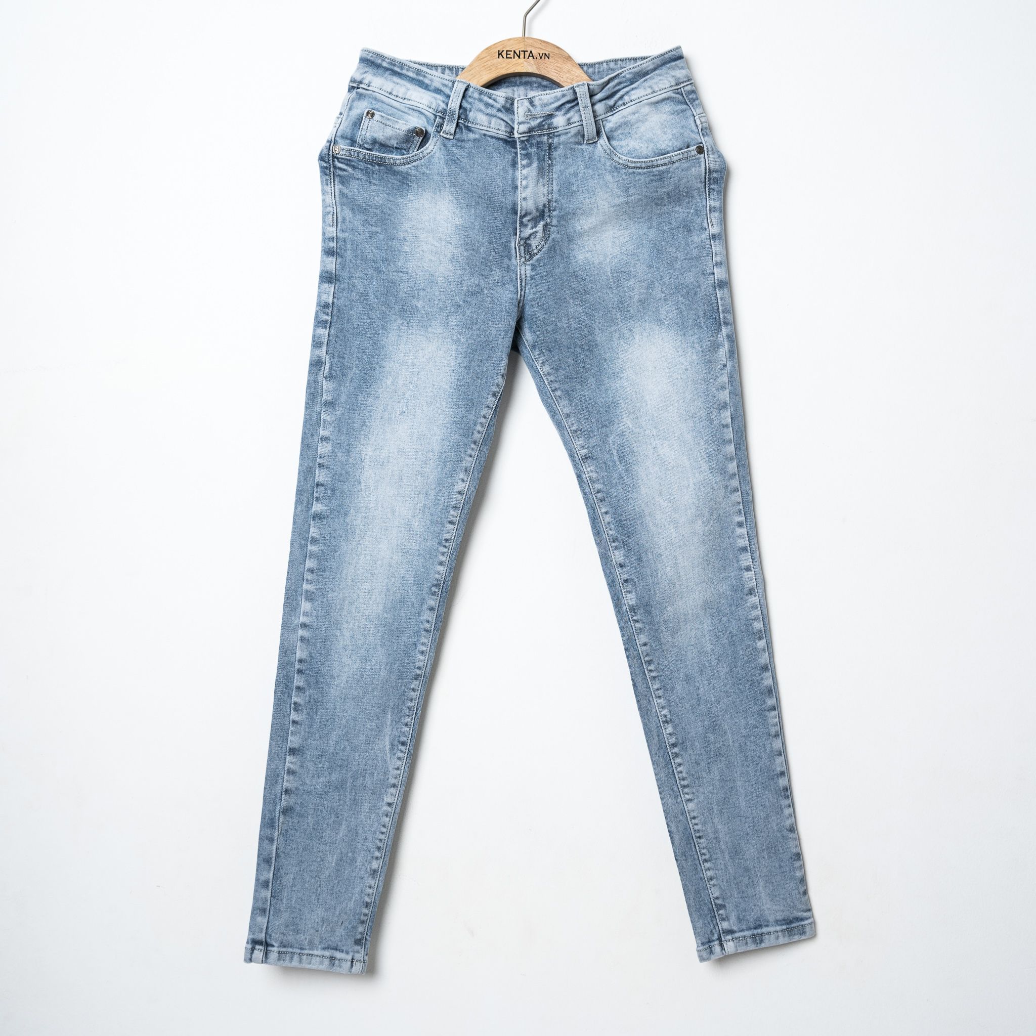 Quần Jean Nam Xanh Wash QJD0023