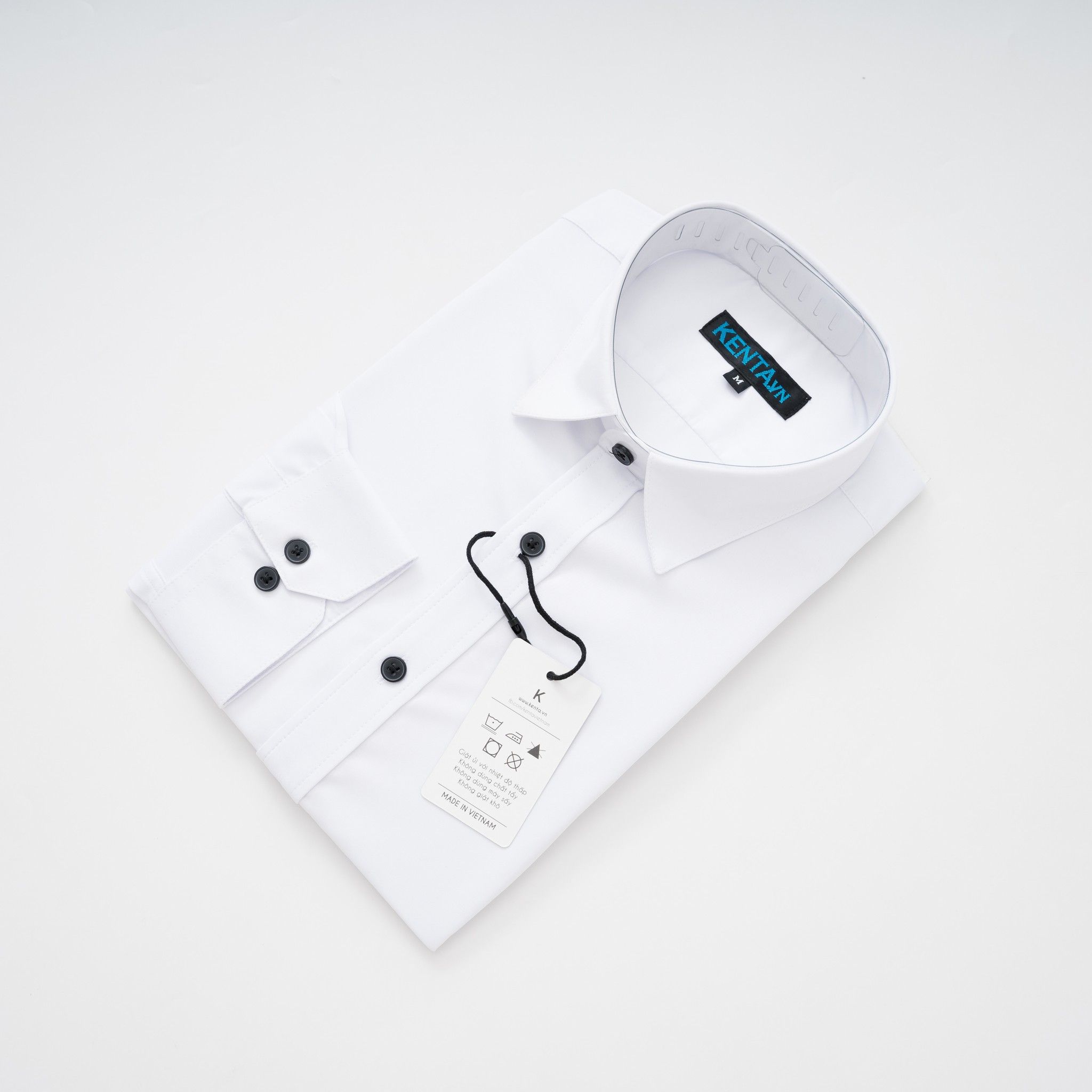 Sơ Mi Nam Tay Dài Trắng SMD0080