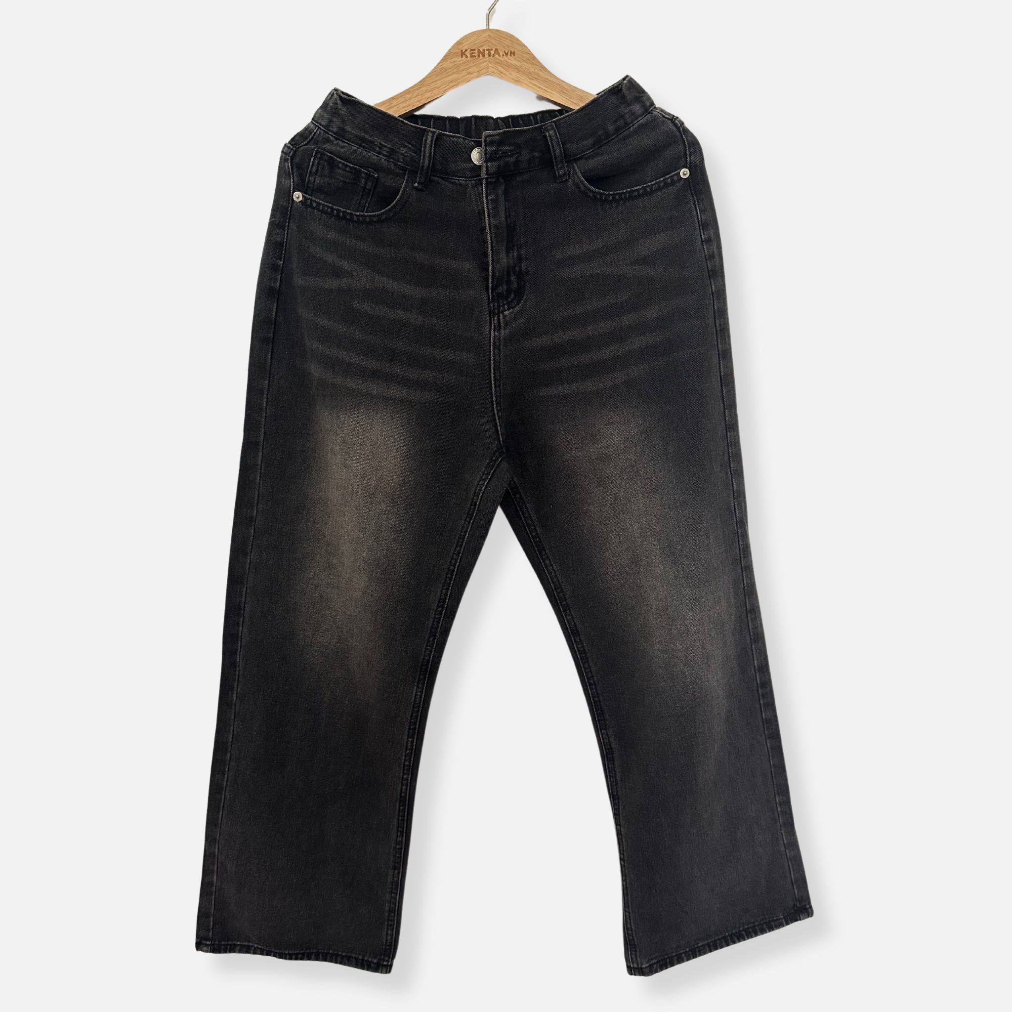 Quần Jeans Form Rộng, Lưng Thun QJD0075