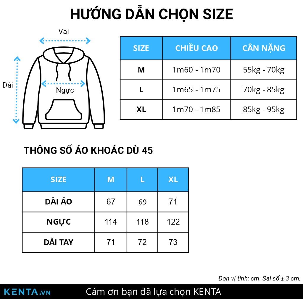 Áo Khoác Dù Nón Tháo Rời, 2 Lớp AKD0045