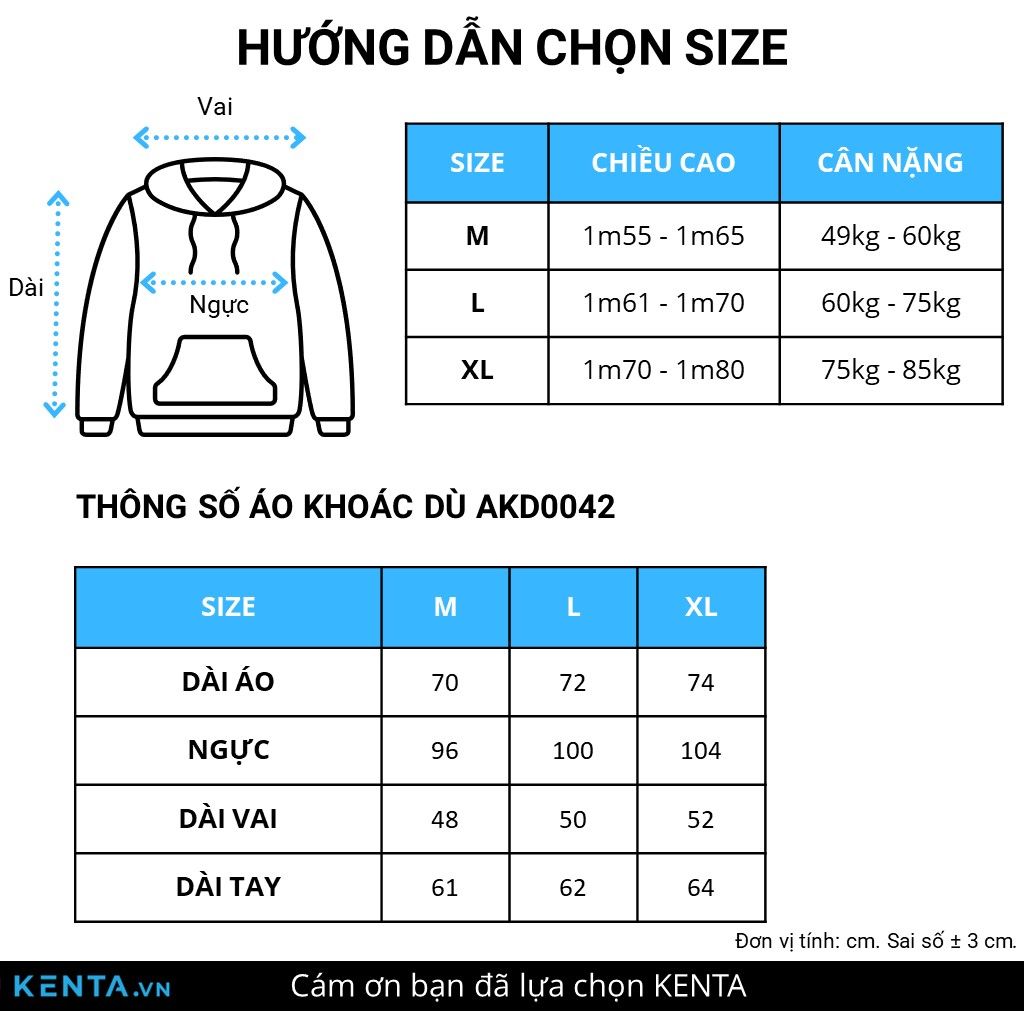 Áo Khoác Dù Dây Kéo Xéo AKD0042