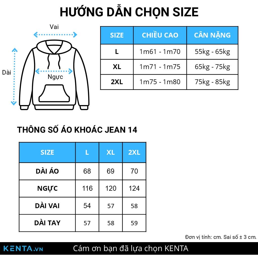 Áo Khoác Jeans Wash AKJ0014