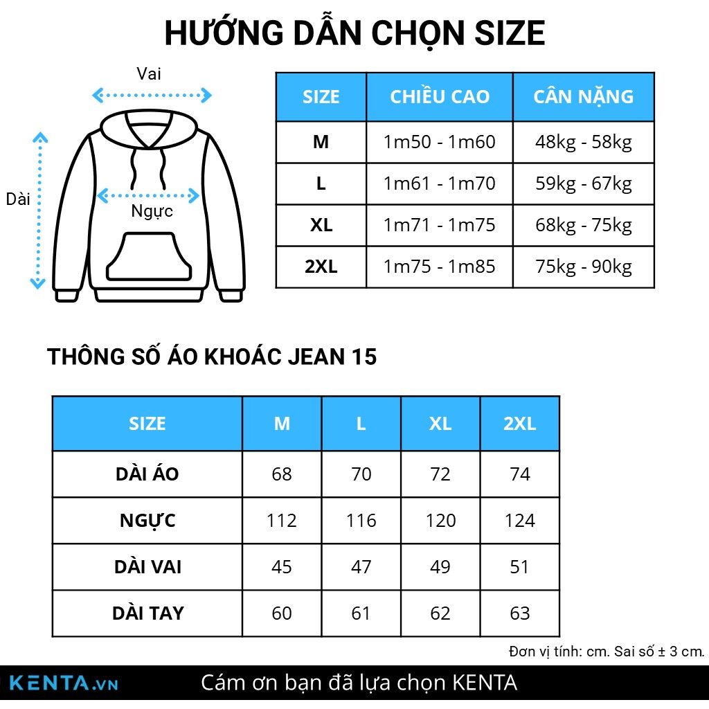 Áo Khoác Jean Basic Form Regular AKJ0015