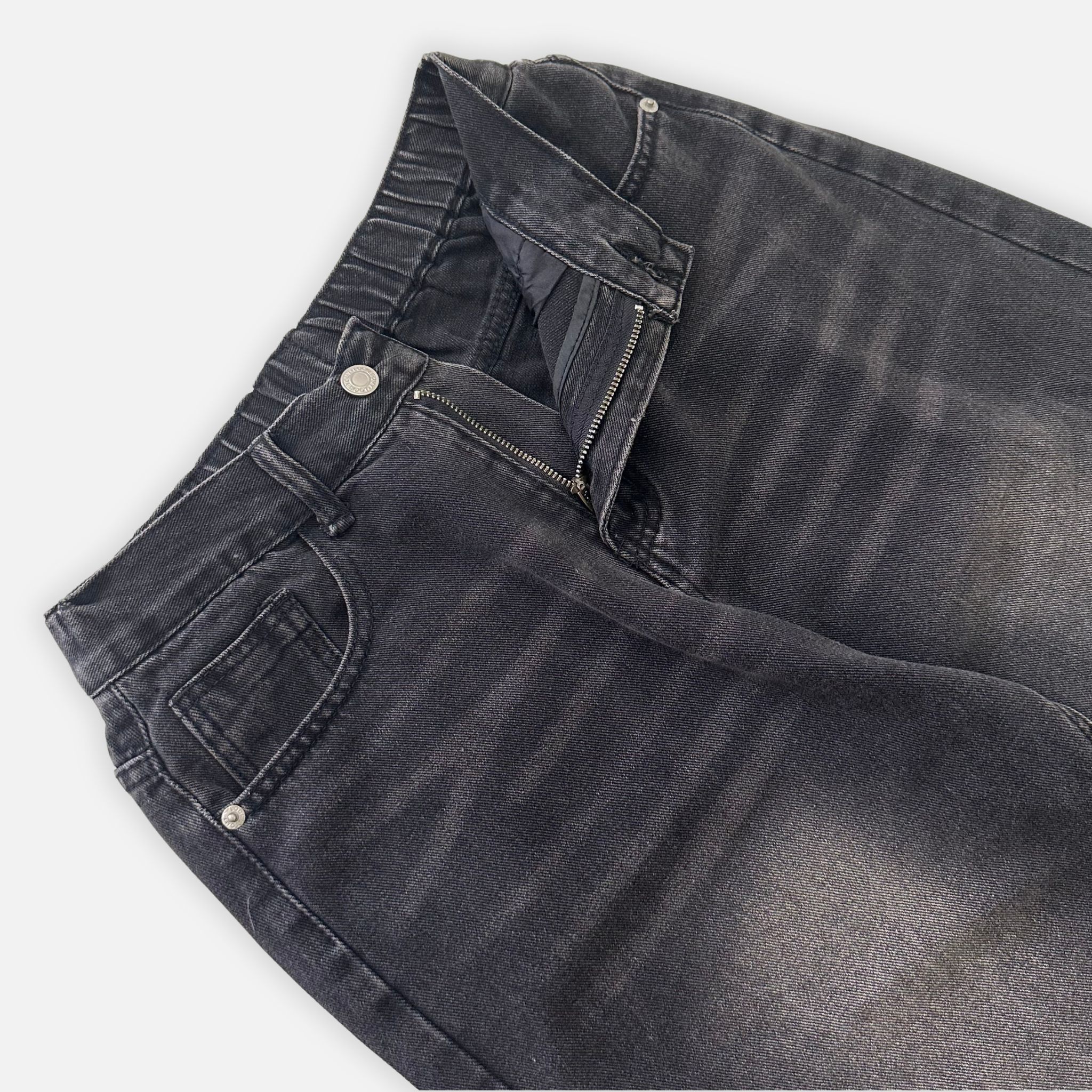 Quần Jeans Form Rộng, Lưng Thun QJD0075
