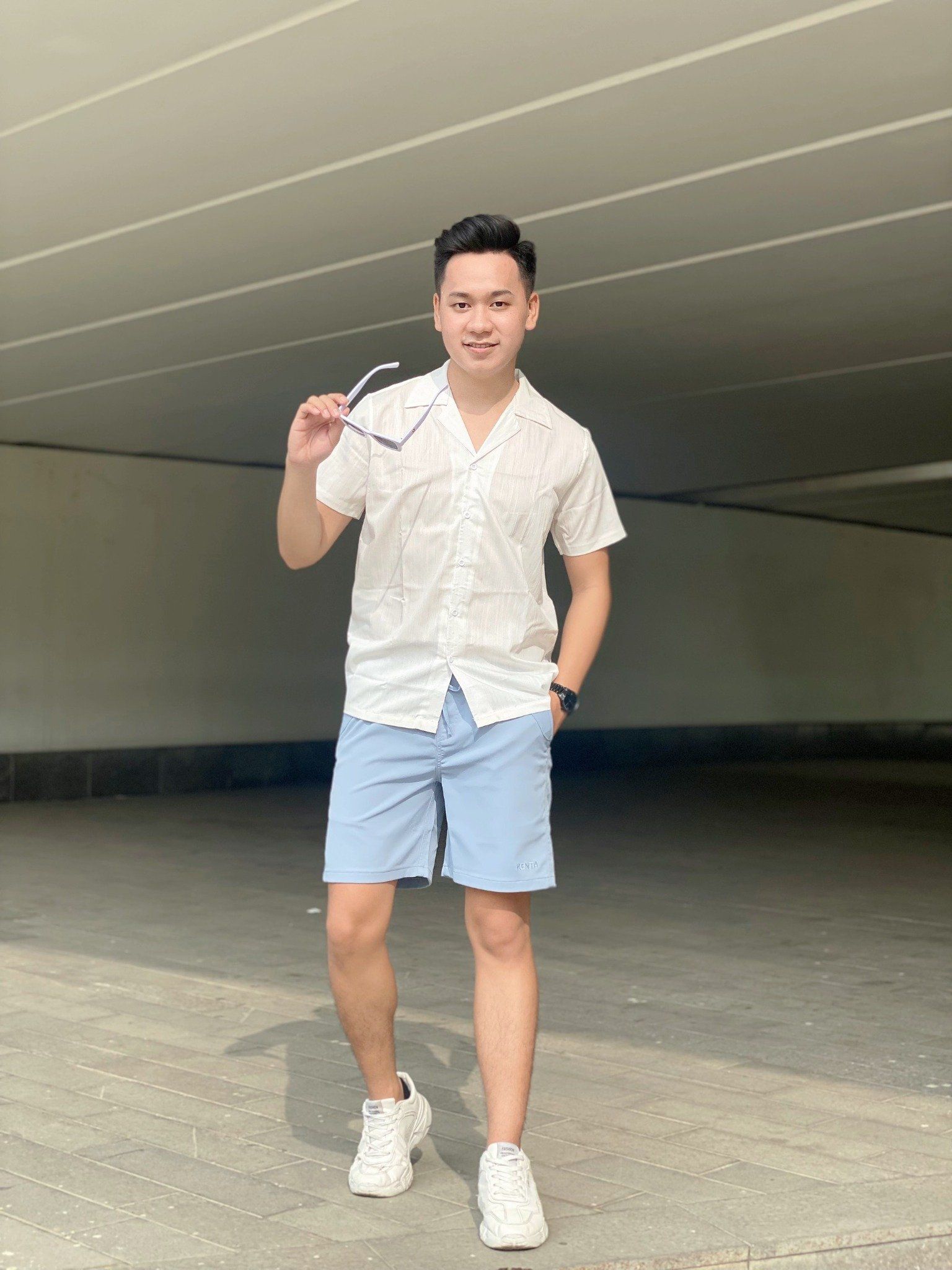 Sơ Mi Cổ Vest Linen SMN0087