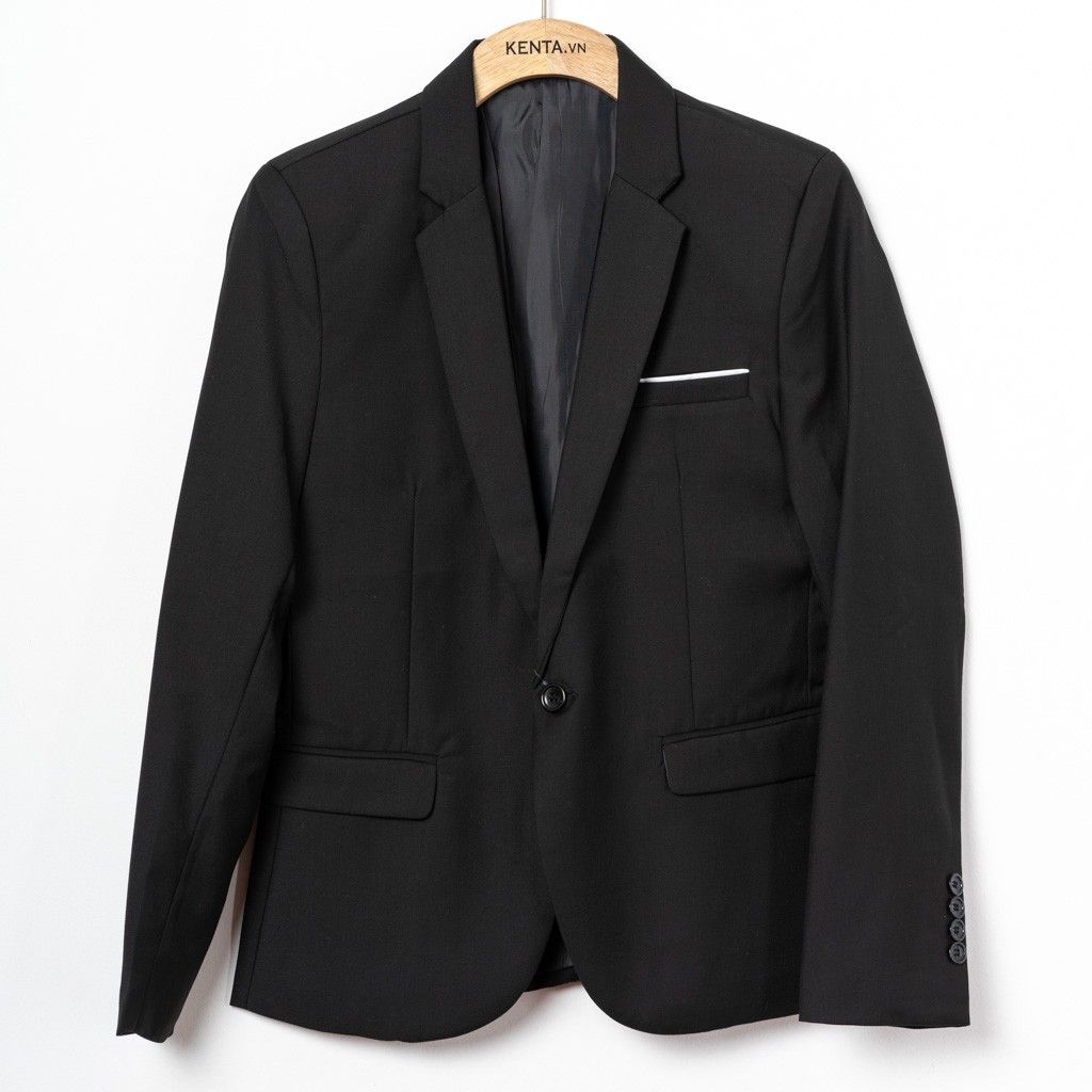 Áo Vest Đen Túi Trắng AVE0002