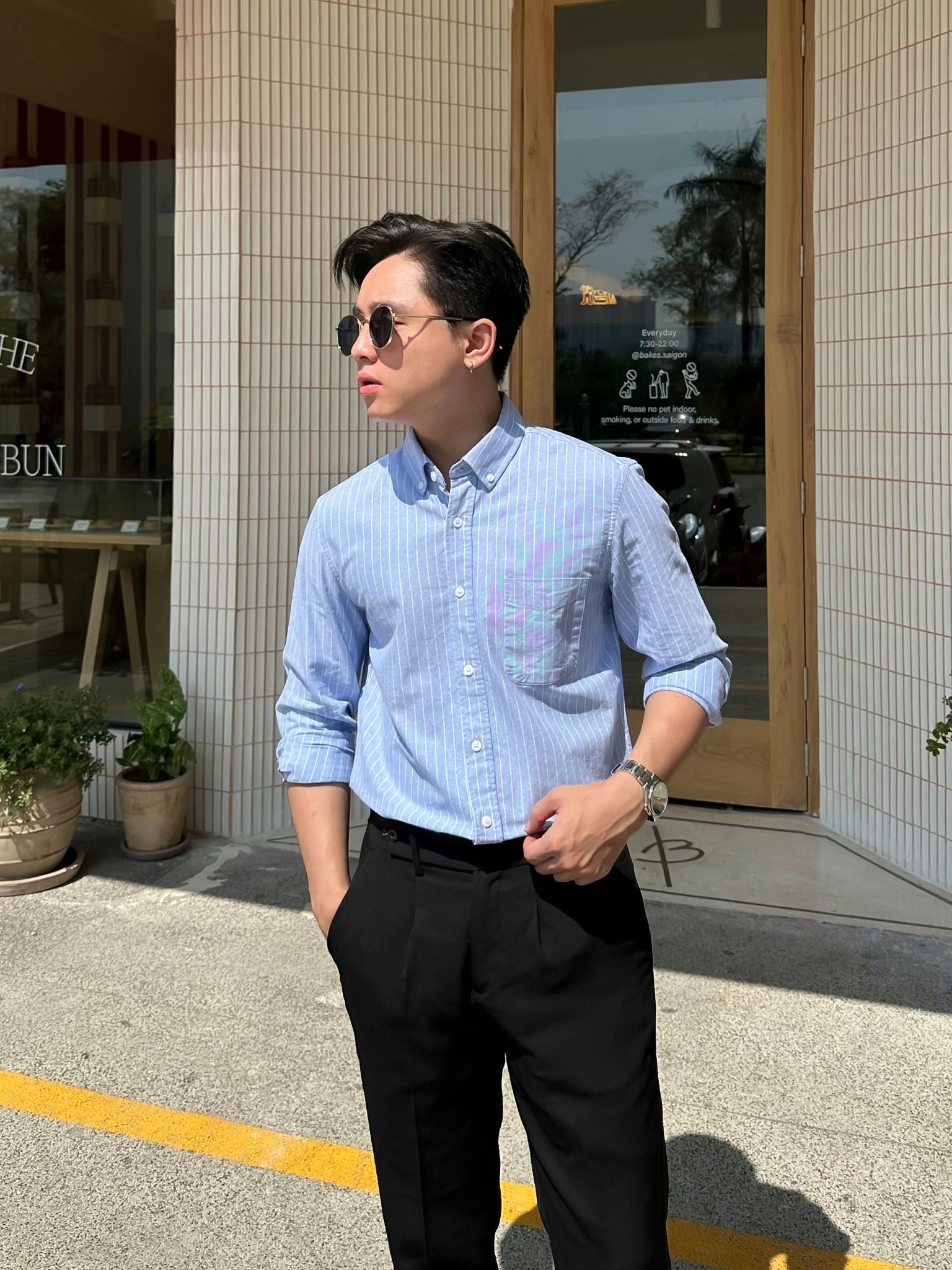 Sơ Mi Tay Dài Pure Cotton Sọc SMD0105