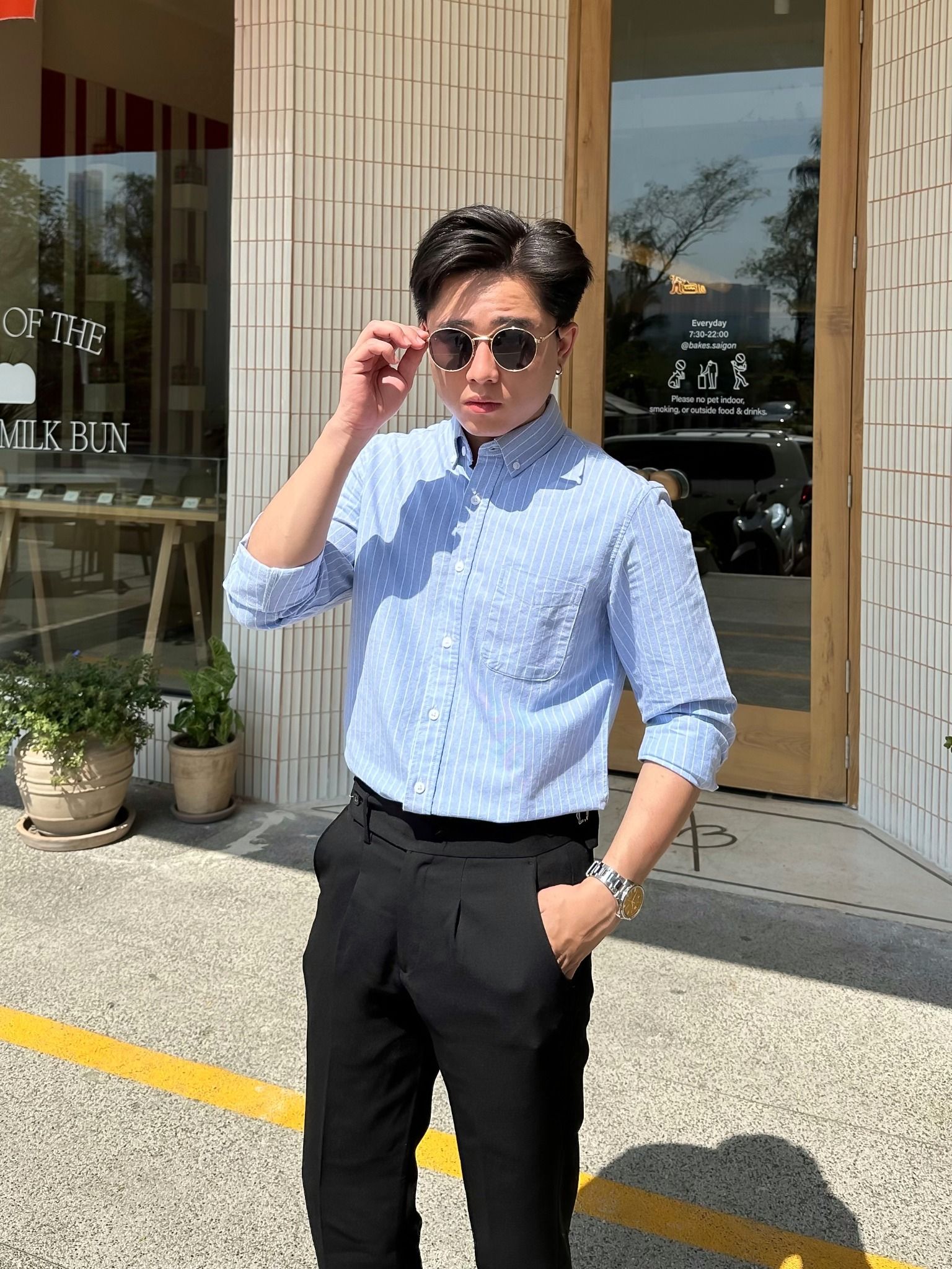 Sơ Mi Tay Dài Pure Cotton Sọc SMD0105