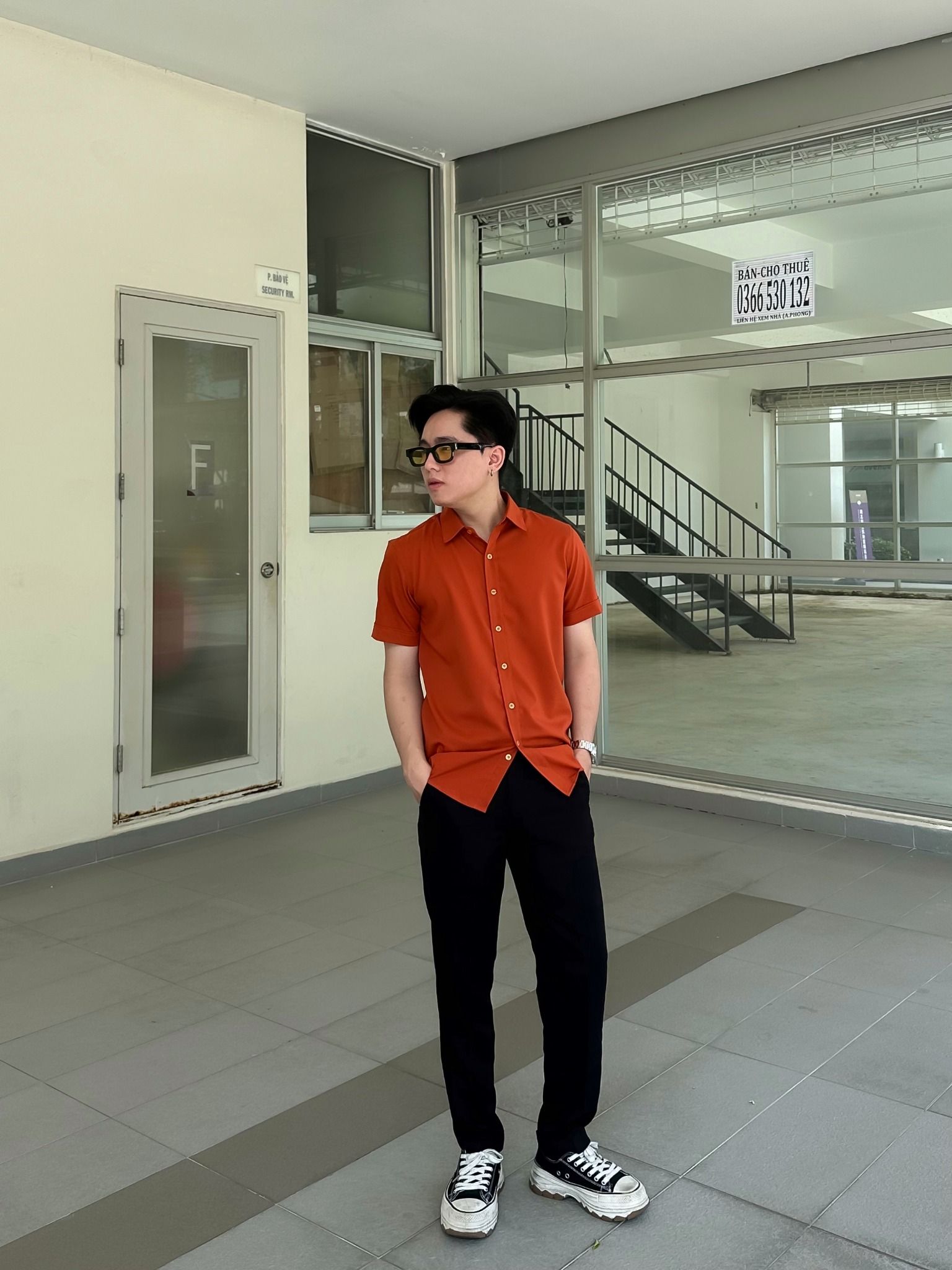 Sơ Mi Nam Tay Ngắn Cotton Co Giãn SMN0098