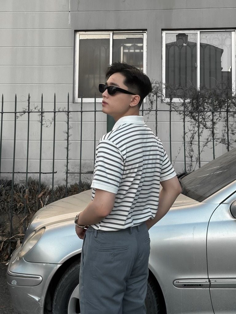 Áo Thun Polo Sọc Cotton ATP0038