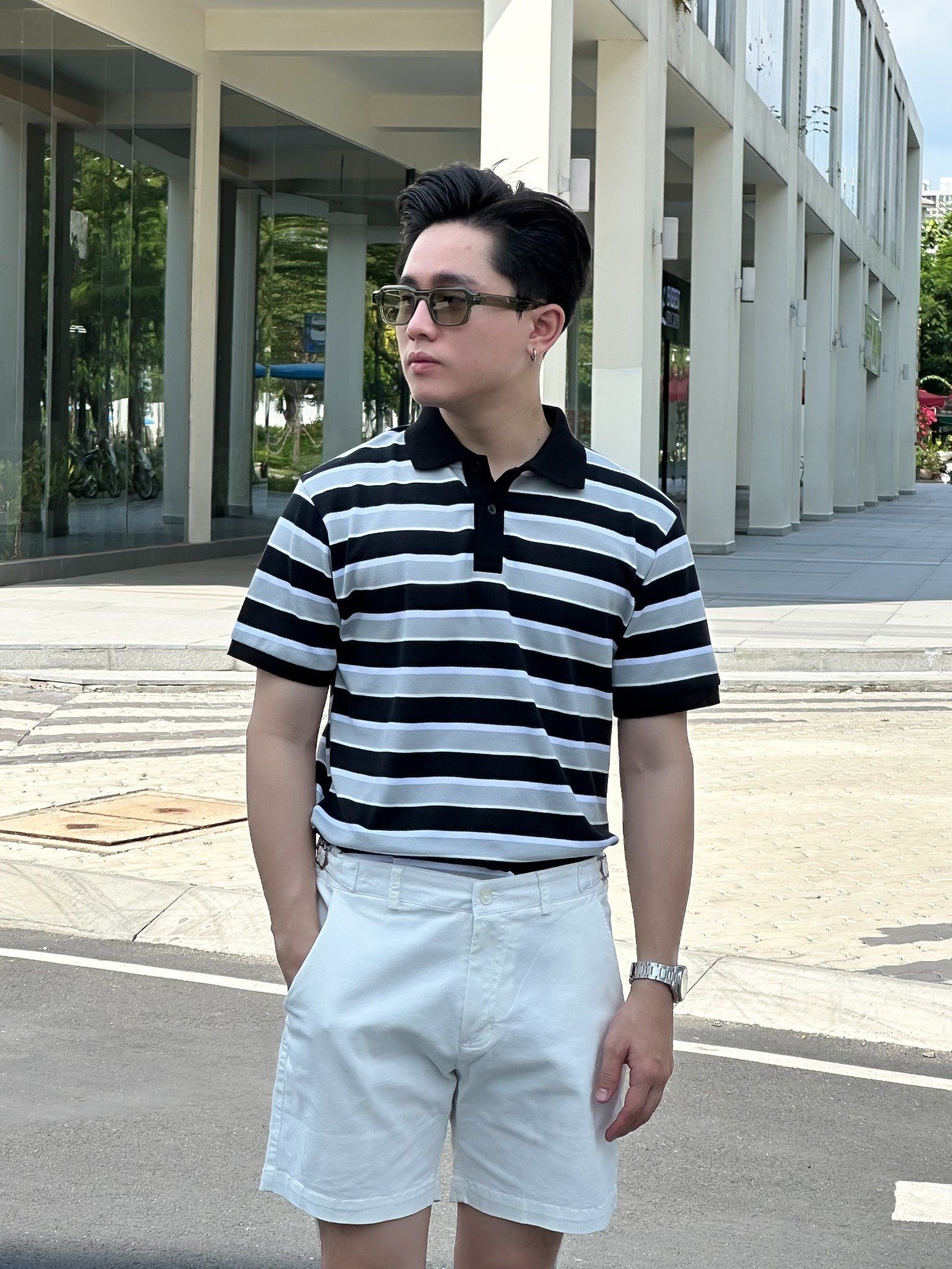 Quần Short Kaki Side Tab Khóa Gài QSK0068
