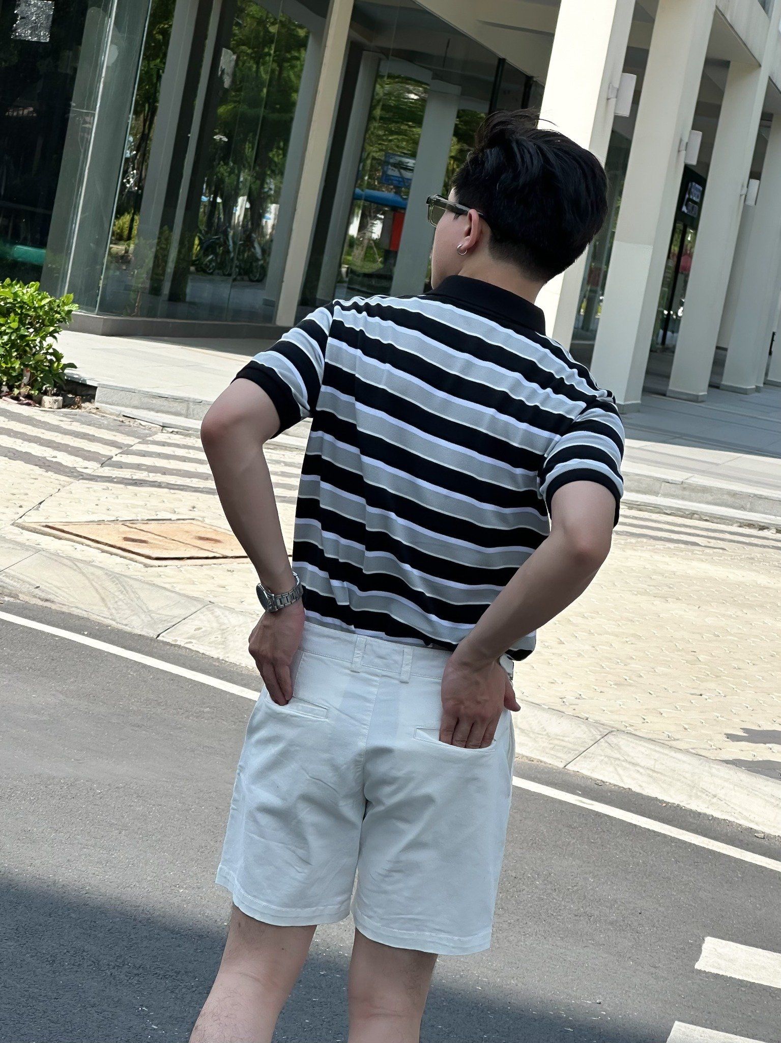 Quần Short Kaki Side Tab Khóa Gài QSK0068