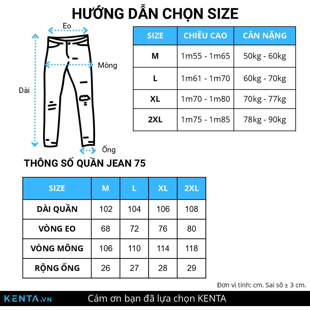 Quần Jeans Form Rộng, Lưng Thun QJD0075