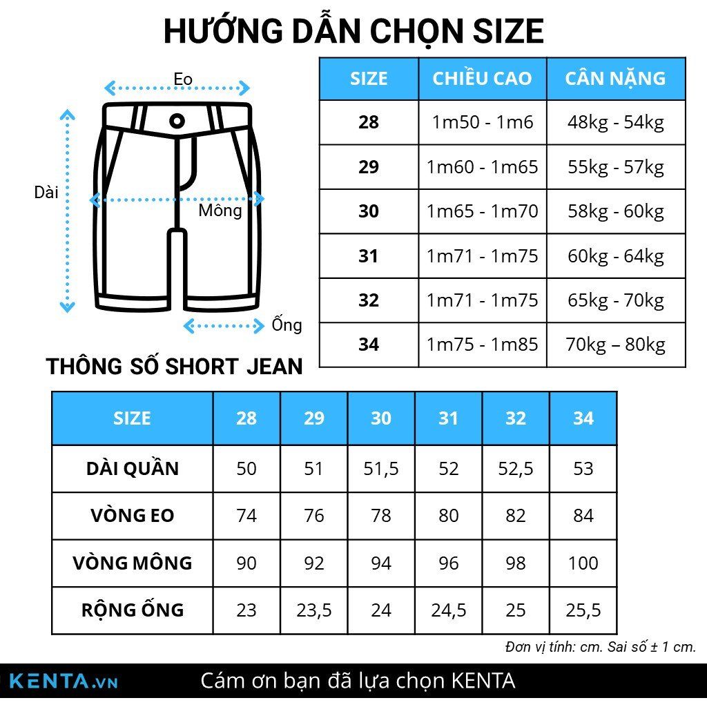  Quần Short Jean Xanh Dương QSJ0013 