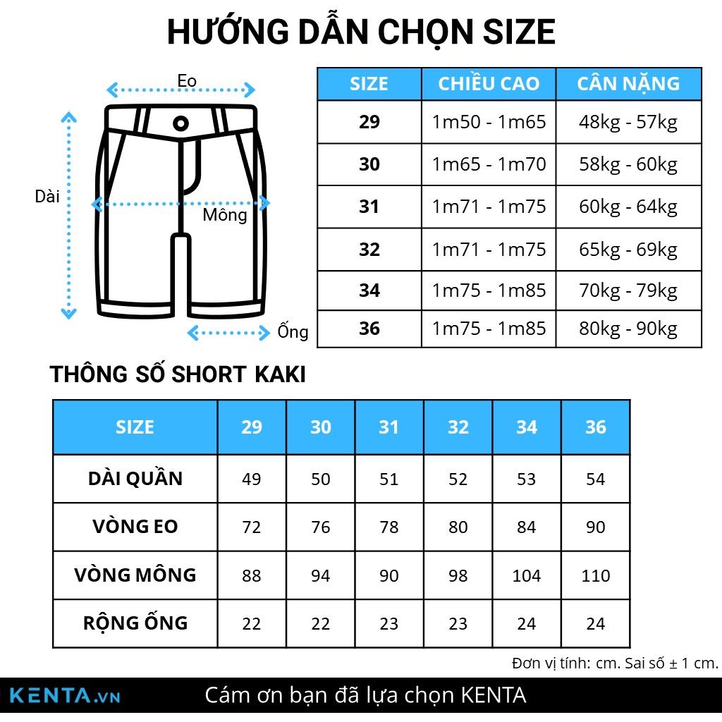 Quần Short Kaki Nam QSK0065