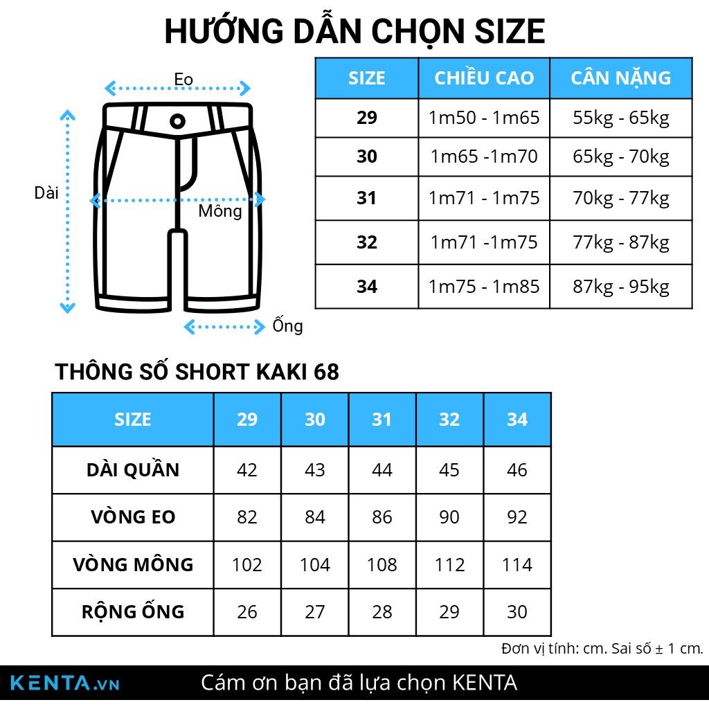 Quần Short Kaki Side Tab Khóa Gài QSK0068
