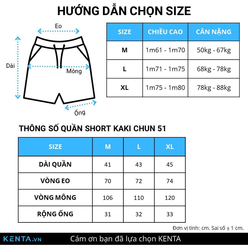 Quần Short Kaki Lưng Thun KT QSL0051