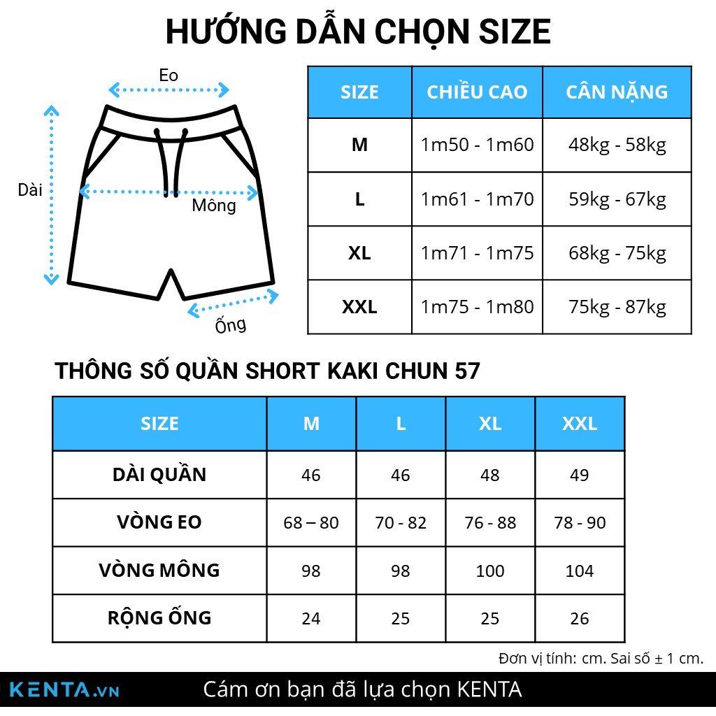 Quần Short Kaki Nam QSL0057