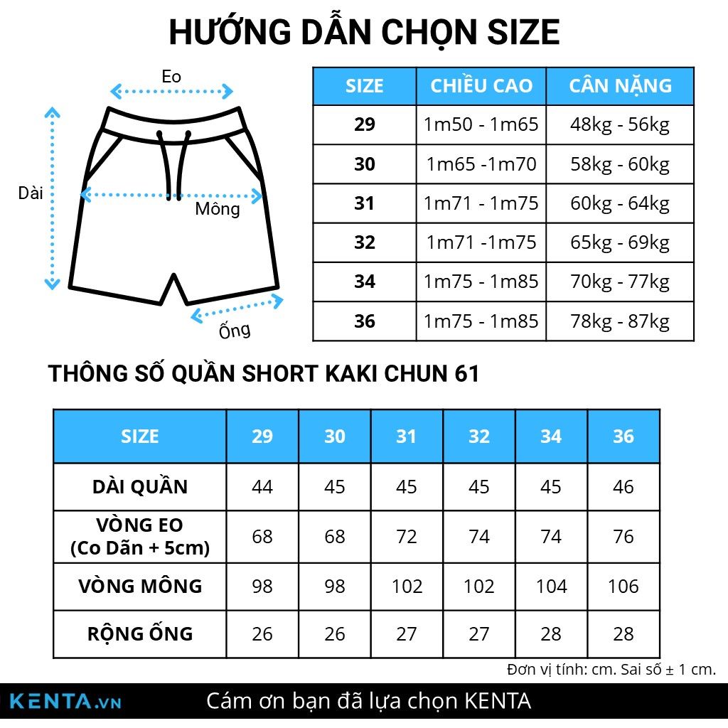 Quần Short Kaki Lưng Thun, Dây Kéo QSL0061