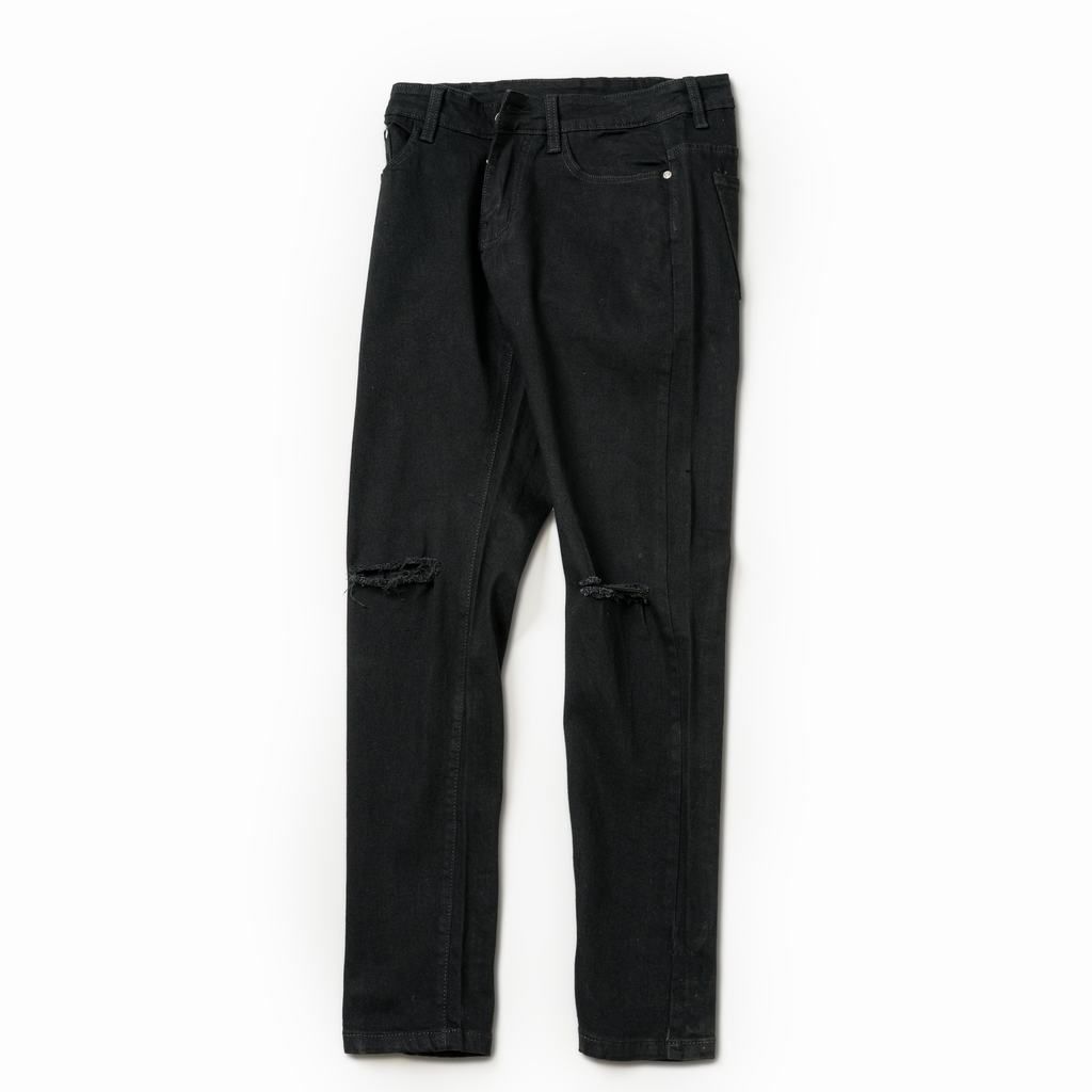 Quần Jean Nam Rách Gối QJD0021