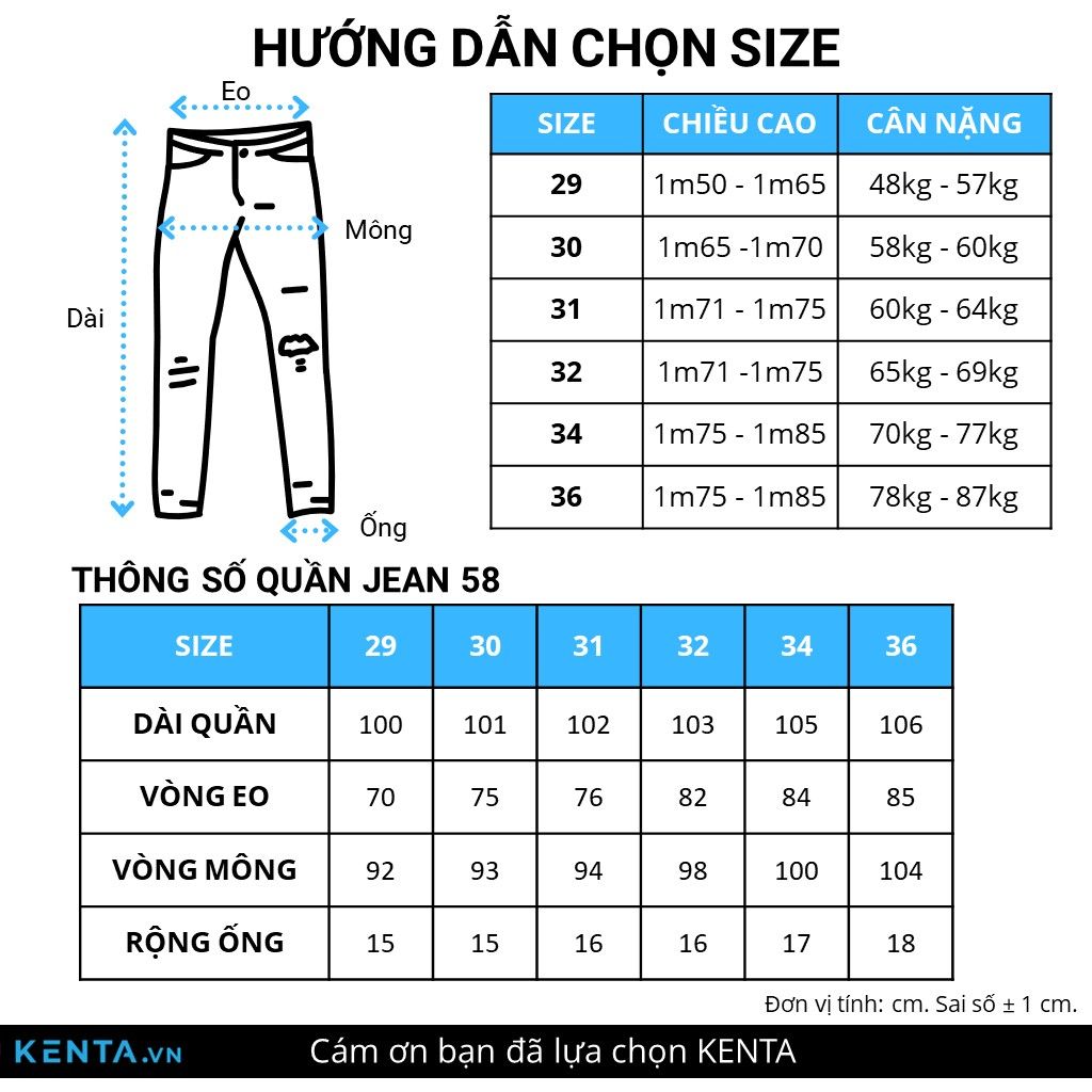  Quần Jean Nam QJD0058 