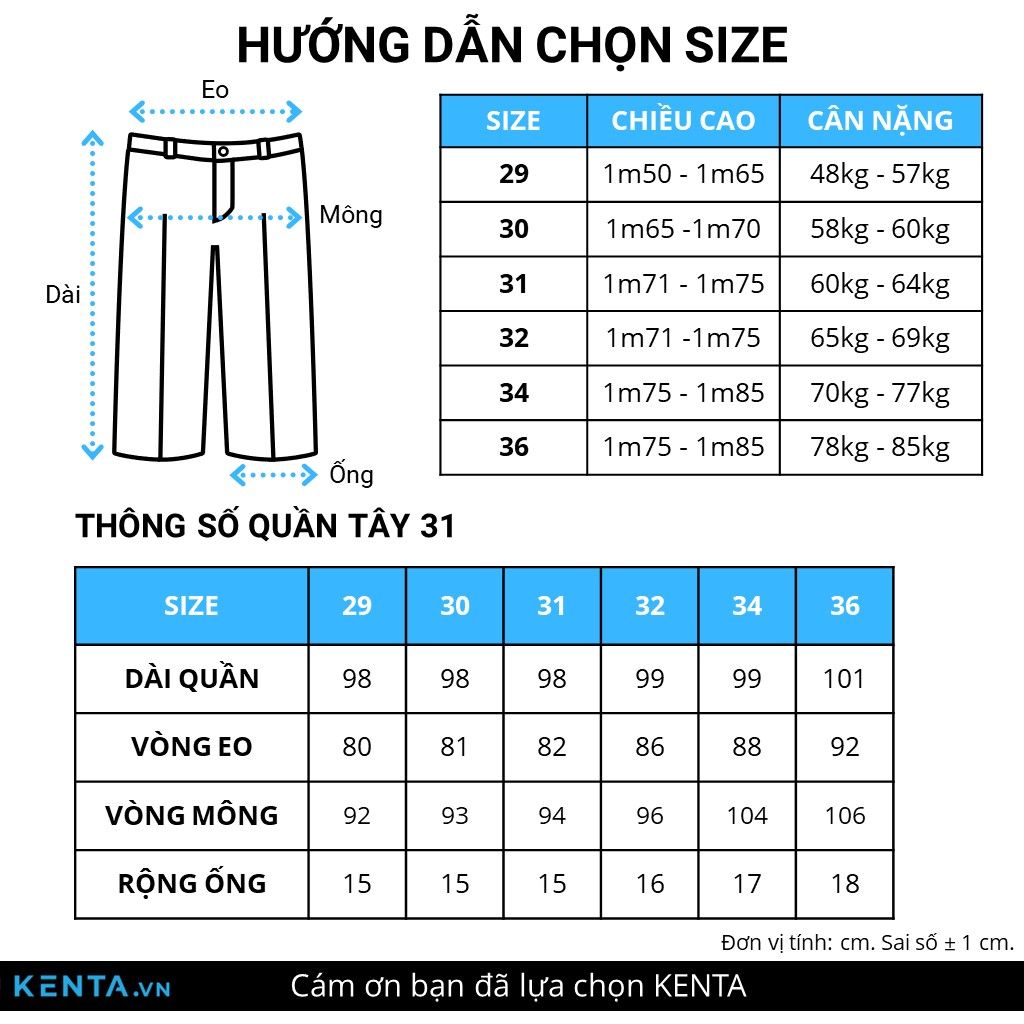  Quần Tây Nam Slimfit Đen QTA0031 