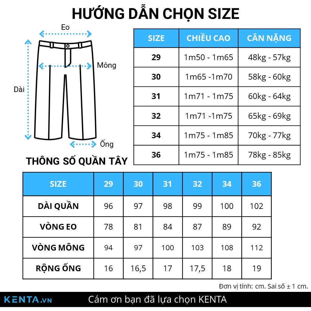  Quần tây nam slimfit viền túi QTA0041 