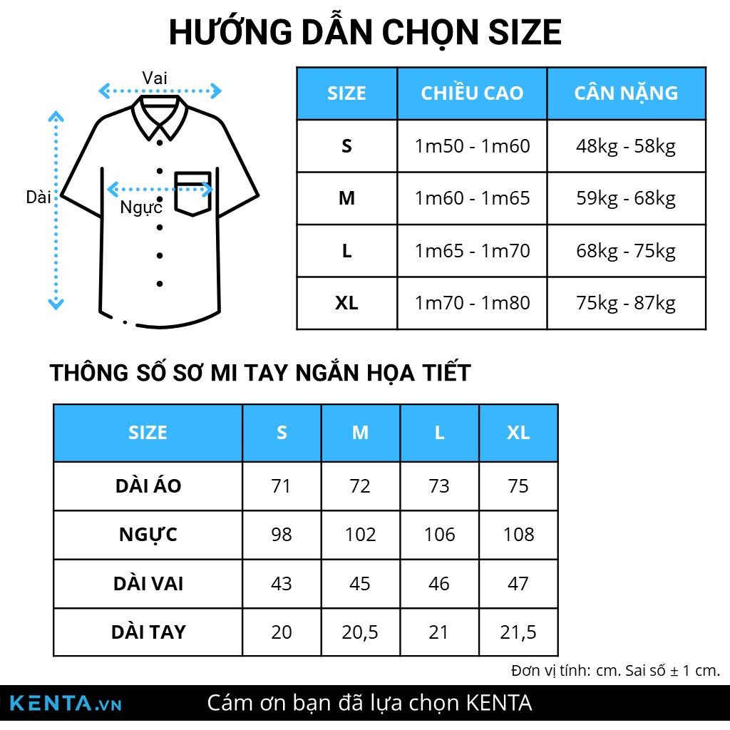 Sơ Mi Họa Tiết Tay Ngắn SMN0063