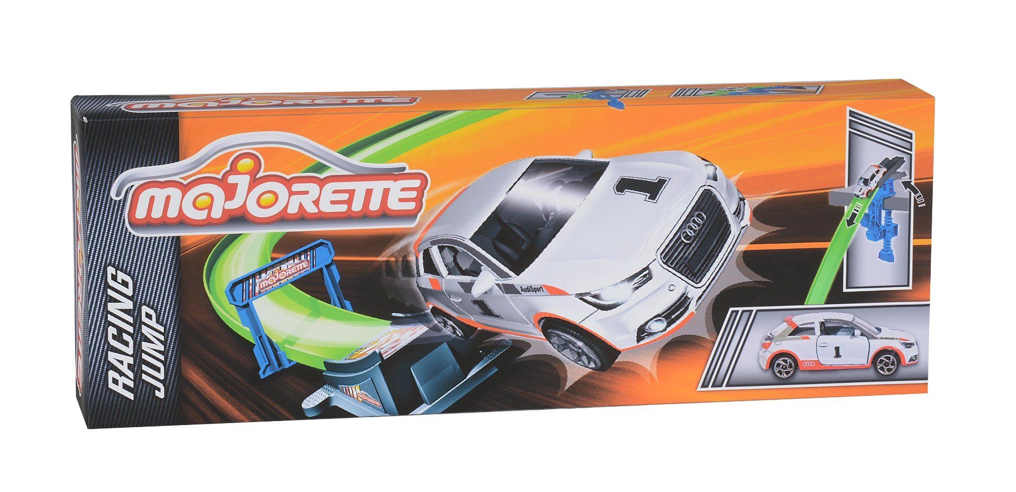 212084241 Bộ Đồ Chơi Đường Đua Mô Hình MAJORETTE Racing Jump + Car