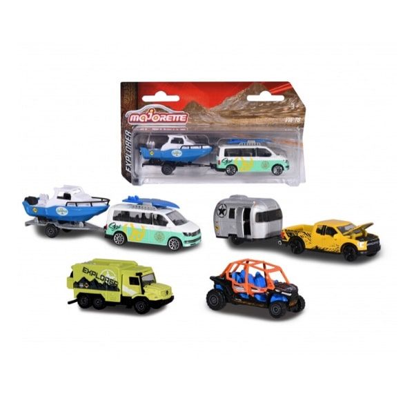 212057610 Xe Mô Hình Khám Phá MAJORETTE Explorer Trailer