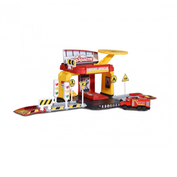 212050016 Bộ Đồ Chơi Mô Hình Trạm Cứu Hộ Hàng Không MAJORETTE Creatix Airport Rescue + 1 Car