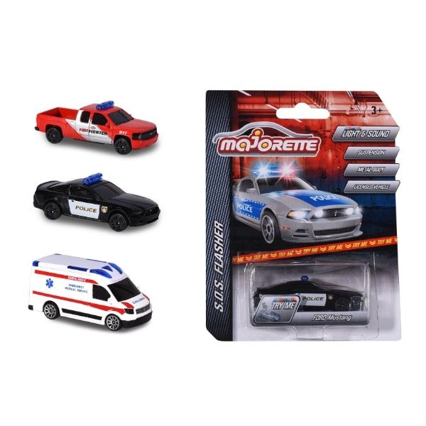 212056002038 Xe Mô Hình Cứu Hộ MAJORETTE S.O.S. Flashers