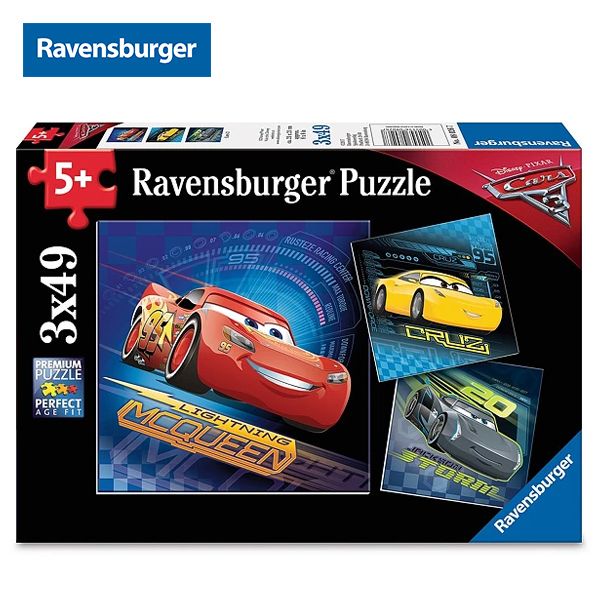 Xếp hình puzzle DCA: WT Cars 3 3 bộ 49 mảnh Ravensburger RV08026 7