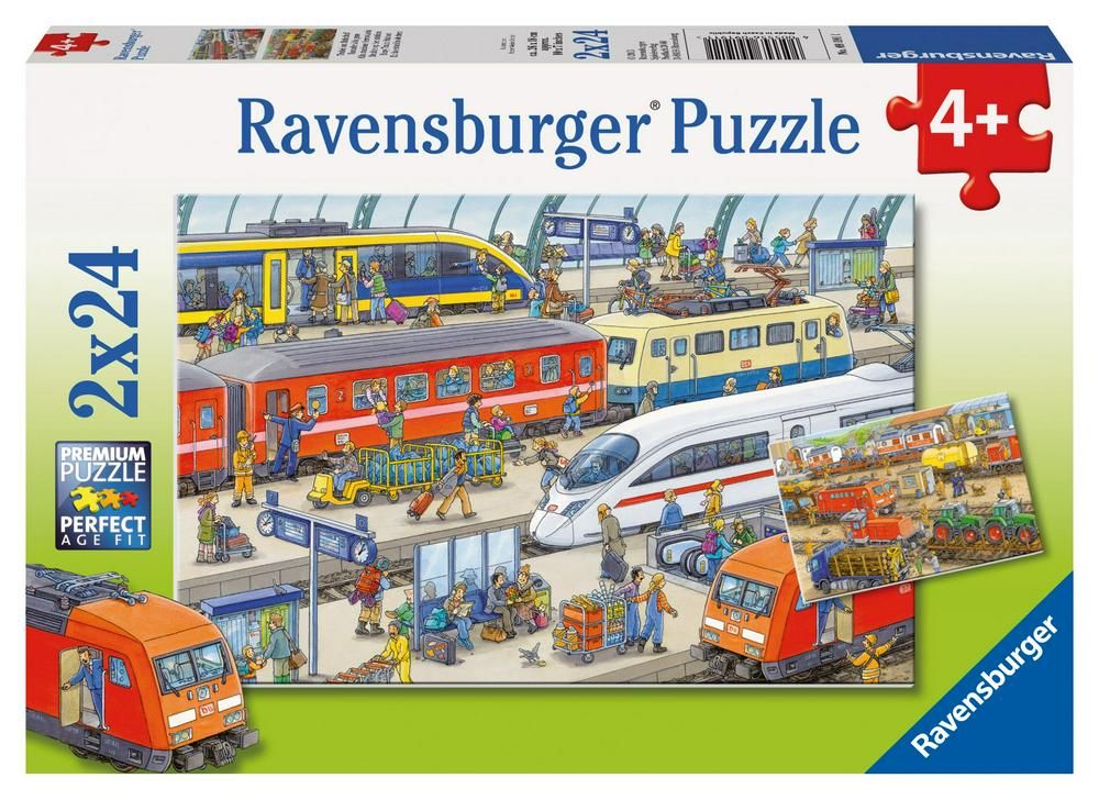 Xếp hình puzzle trạm tàu cao tốc 2 bộ 24 mảnh Ravensburger RV09191 1