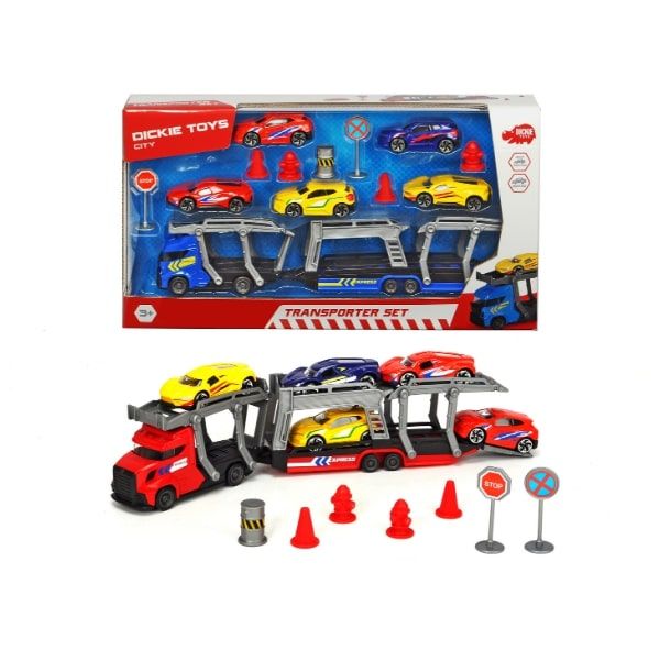 203745012 Bộ Đồ Chơi Xe Kéo Kèm 5 Ô Tô DICKIE TOYS City Transporter Set