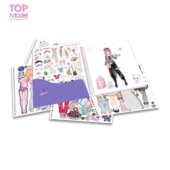 TM46585 BST dán stickers thiết kế thời trang MANGA
