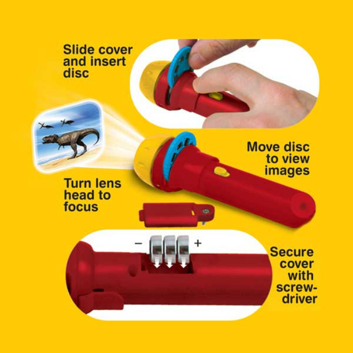 N5130 Đèn pin flashlight Brainstorm chủ đề bảo tàng khủng long