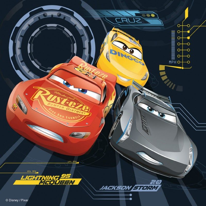Bộ Xếp hình puzzle Cars 3 bộ 25/36/49 mảnh Ravensburger RV06925 5