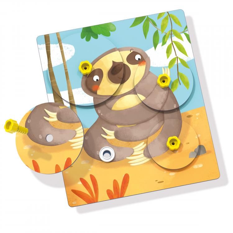 Trò chơi xếp hình kiểu xoay vòng Quercetti - Montessori 0611