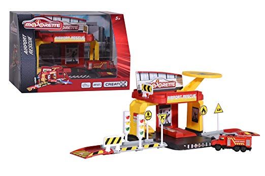 Bộ Đồ Chơi Mô Hình Trạm Cứu Hộ Hàng Không MAJORETTE Creatix Airport Rescue Playset + 1 Xe (26,5 x 19 x 19 cm)-212050016