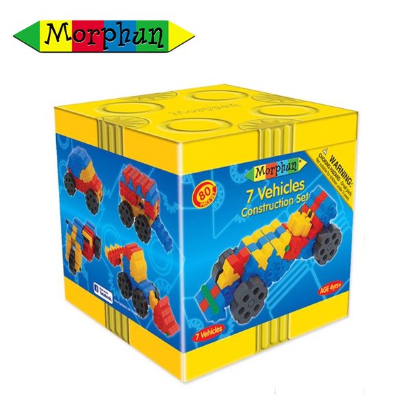 Morphun MP25200 bộ lắp ráp 7 mô hình phương tiện giao thông 80pcs