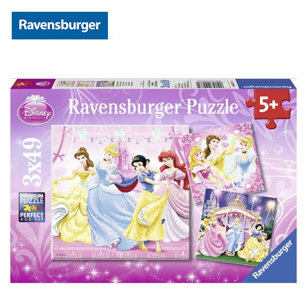 Xếp hình puzzle DPR: Snow White 3 bộ 49 mảnh Ravensburger RV09277 2