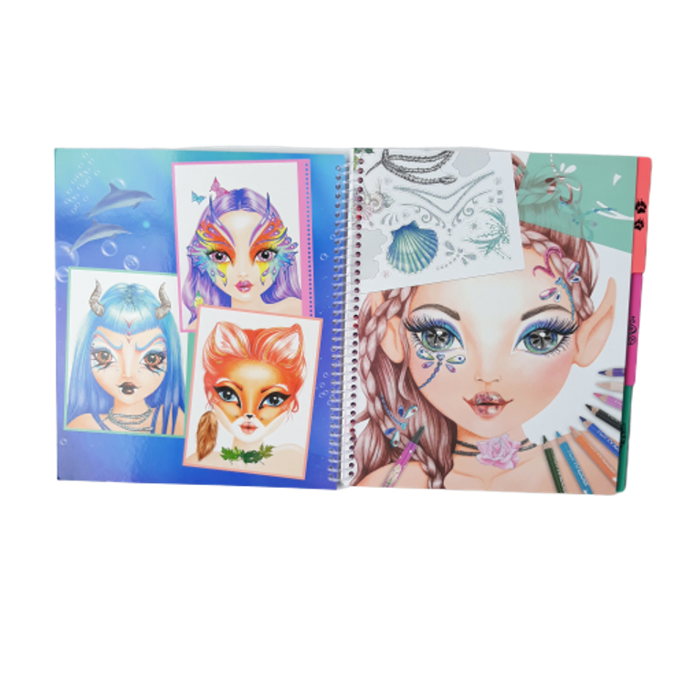 BST thiết kế thời trang Create Your Fantasy Face sticker Book TM10440