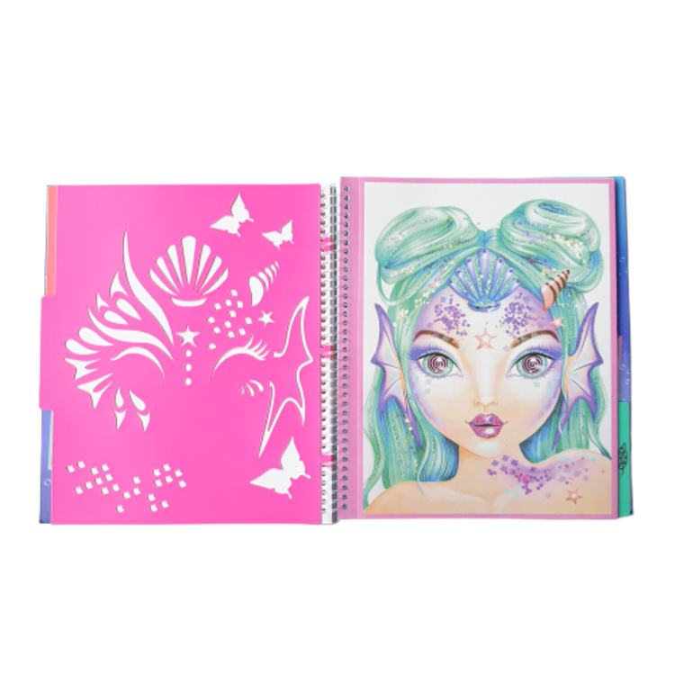 BST thiết kế thời trang Create Your Fantasy Face sticker Book TM10440