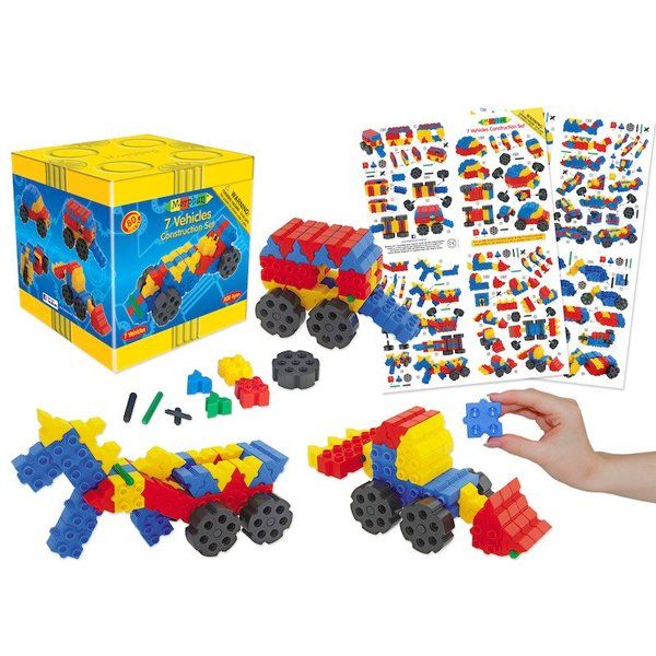 Morphun MP25200 bộ lắp ráp 7 mô hình phương tiện giao thông 80pcs