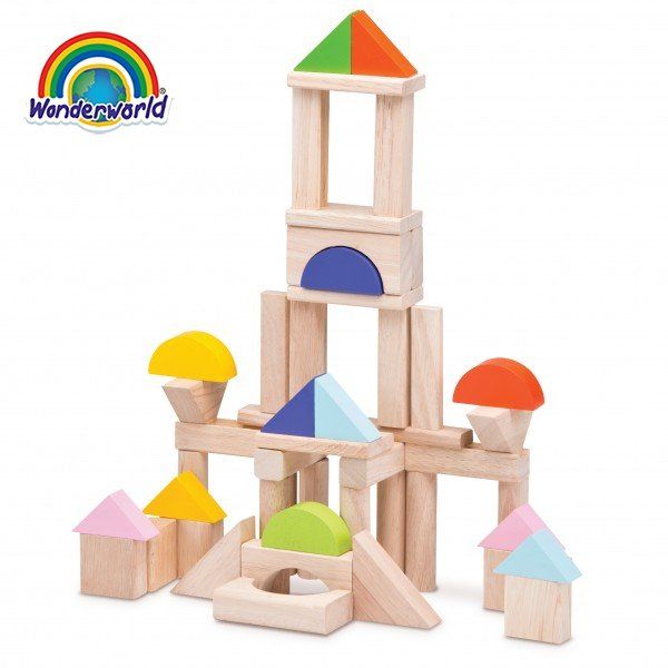 WW-2505 Đồ chơi gỗ 50 hình khối cơ bản Wonderworld