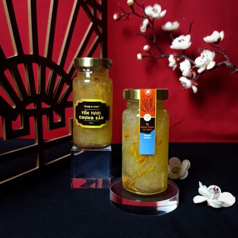 Hũ 140ml Yến Tươi chưng sẵn vị Đông Trùng Hạ Thảo-KHÔNG ĐƯỜNG