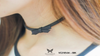 LEATHER BOW CHOKER