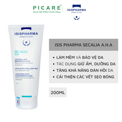 Kem Dưỡng Ẩm Ngăn Ngừa Da Khô Tăng Sừng Isis Pharma Secalia A.H.A 200ml