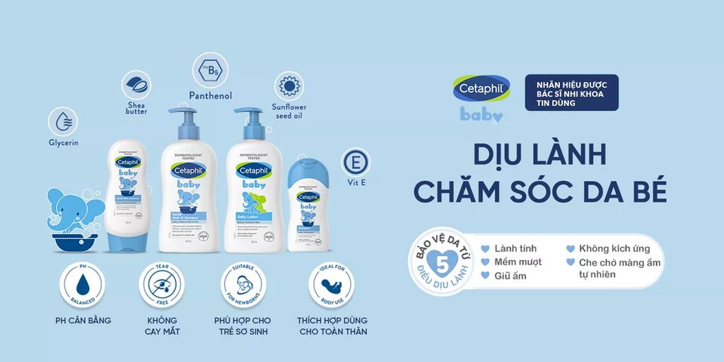 Sữa Dưỡng Ẩm Toàn Thân Hằng Ngày Cho Bé Cetaphil Baby Daily Lotion 400ml